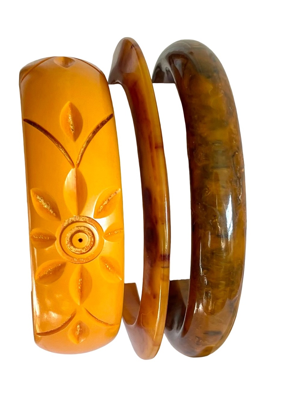 Vintage Art Deco Bakelite Bangle Stack